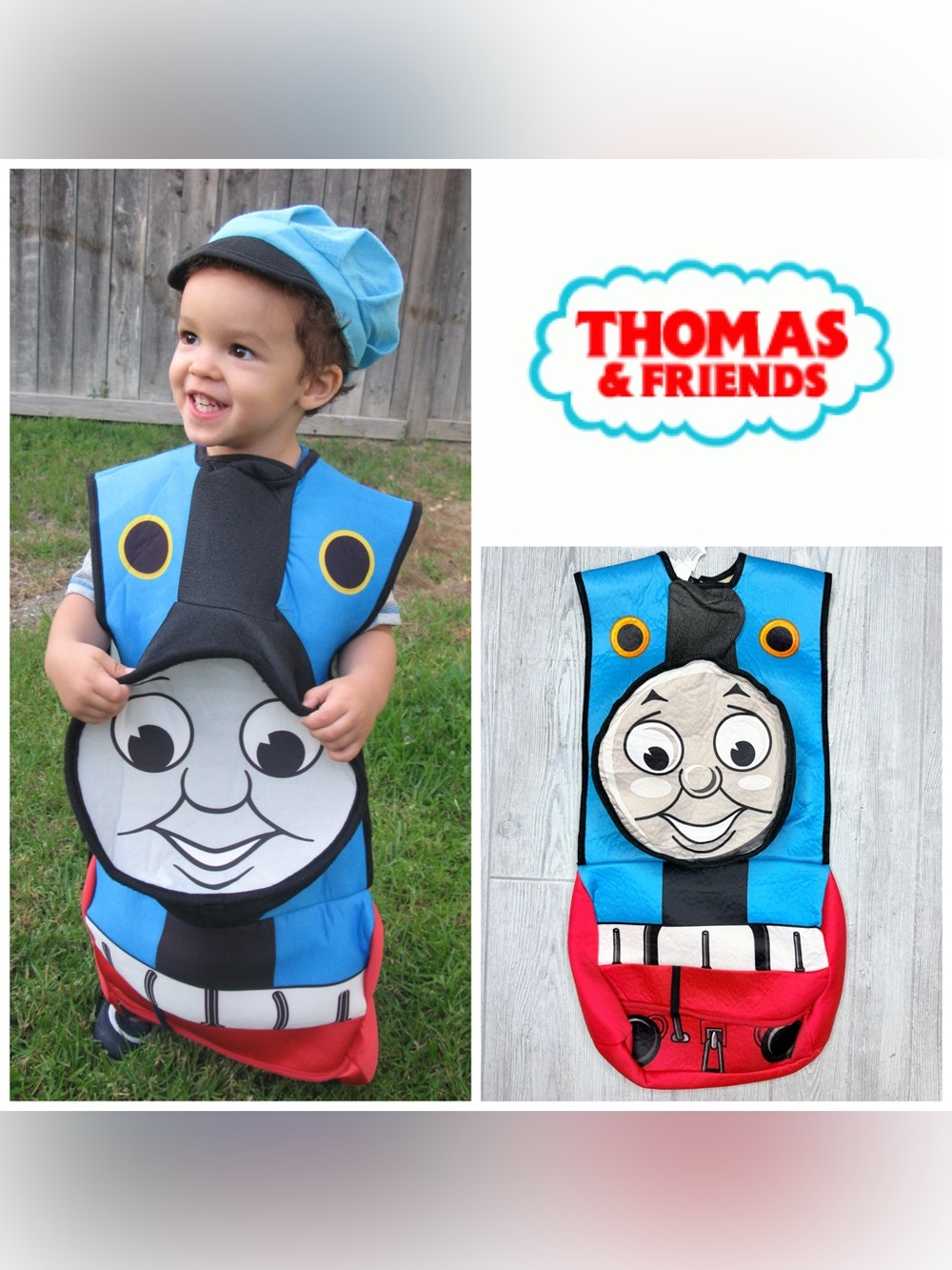 Vintage 2000 Thomas the train & friends train halloween costume dress up cosplay